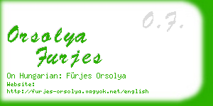 orsolya furjes business card